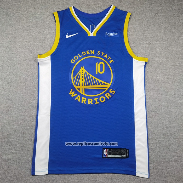 Camiseta Golden State Warriors Jimmy Butler III NO 10 Icon 2024-25 Azul